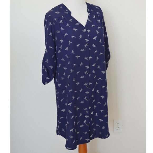 41 Hawthorn CRISTEN Shirt Dress Bird Print - Picture 4 of 8